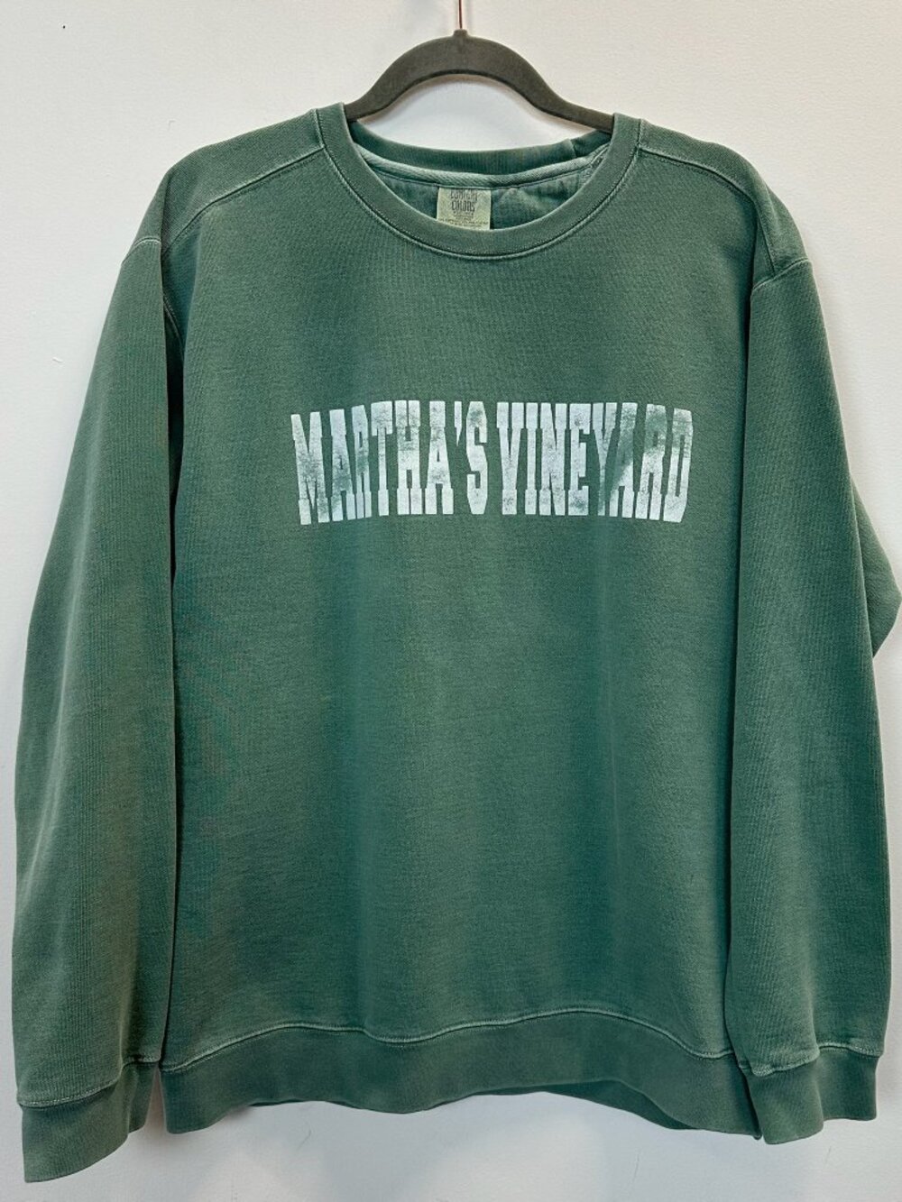 Comfort Colors Martha's Vineyard Spellout Sweatshirt Medium